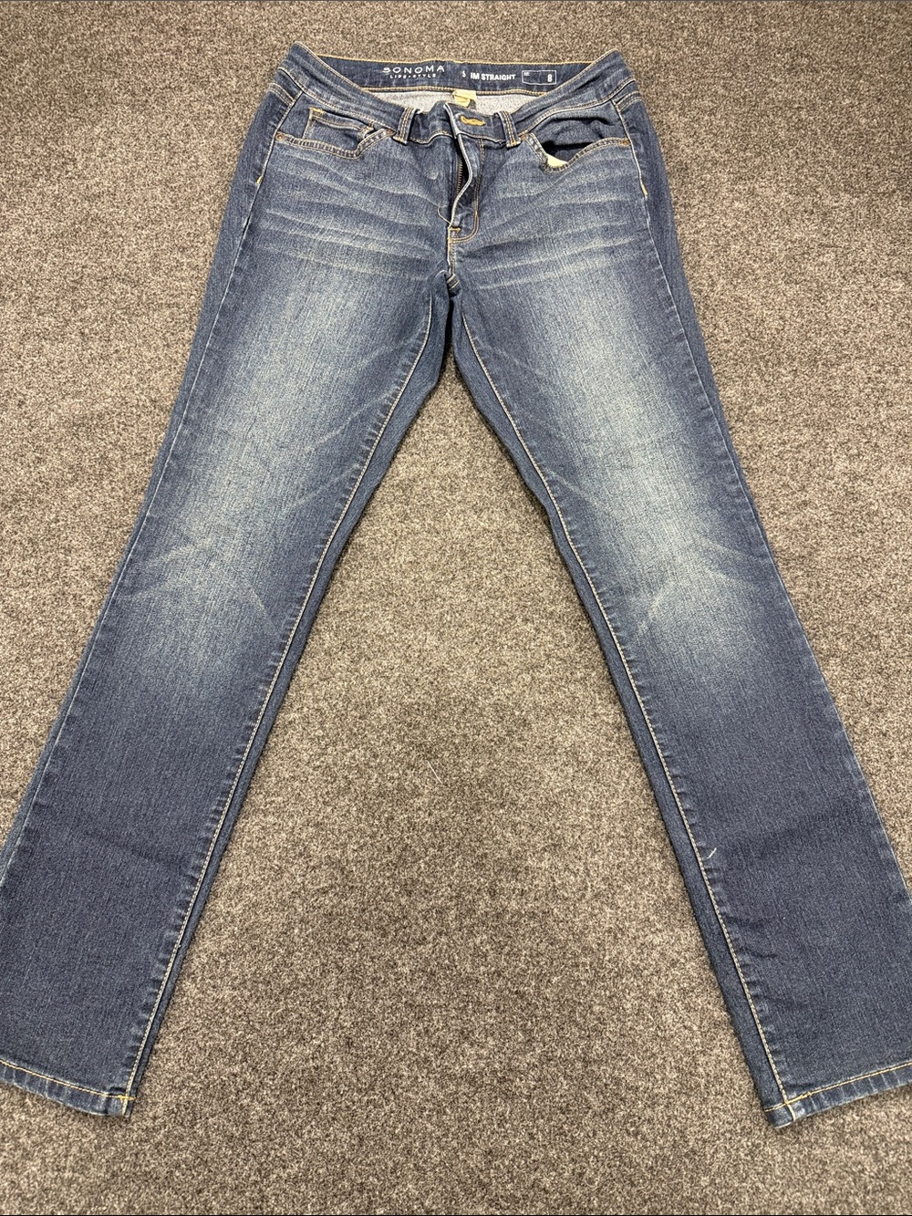 Sonoma Women's Slim Straight Jeans in Blue Wash